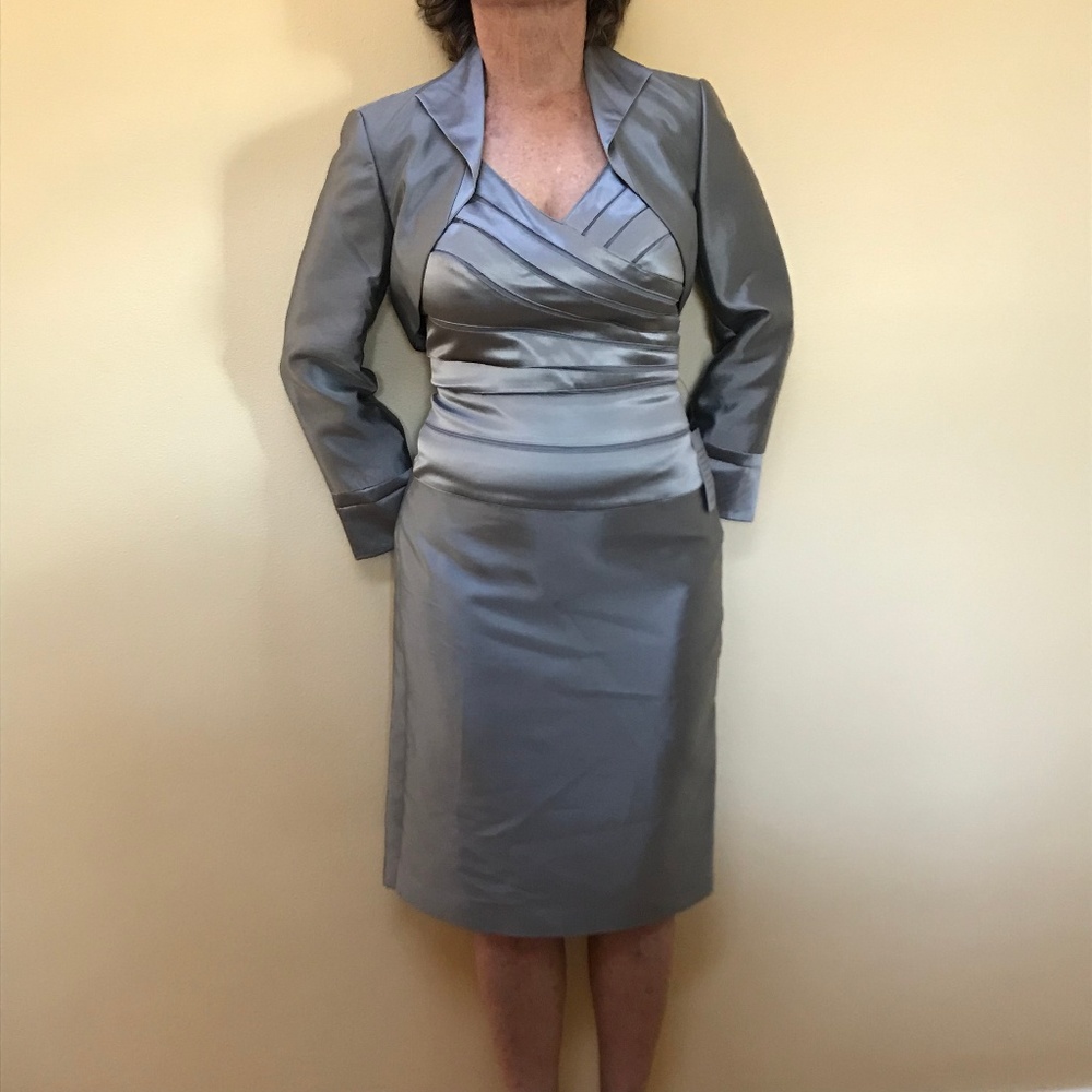 Semi-formal Adrianna Papell Pewter Dress